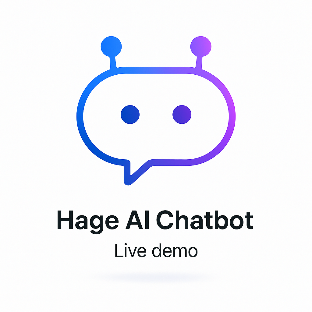 Hage AI chatbot demo